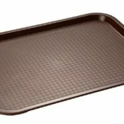 APS 6x Tablett MODERN 35 X 27 Cm, Farbe: Braun Stapelnocken, Bedingt Rutschfest,