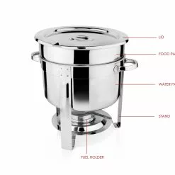 Metro-professional METRO Professional Chafing Dish/ Suppenstation, Edelstahl, Rund 9.8 L -BUFFET ARTIKEL Verkäufe 1a21544e e8ef 47be bc2e 8b154db4c5b5 scaled