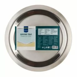 Metro-professional METRO Professional Tablett Silber, Ø 30 Cm Rund, Edelstahl 18/0 -BUFFET ARTIKEL Verkäufe 3627c10f e886 47b8 a701 49cdfbe6c8c2