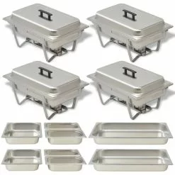 VidaXL Chafing Dish Set 3-tlg. Edelstahl -BUFFET ARTIKEL Verkäufe 6e74bca5 79db 4985 b5f0 7a14133cc79d 3
