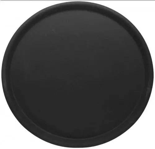 2x Contacto Tablett. Rund. Rutschfest. Gummilaminierter Schichtstoff. Durchmesser: 38 Cm. Höhe: 1.5 Cm. Braun 4 2x Contacto Tablett. Rund. Rutschfest. Gummilaminierter Schichtstoff. Durchmesser: 38 Cm. Höhe: 1.5 Cm. Braun – Bild 2