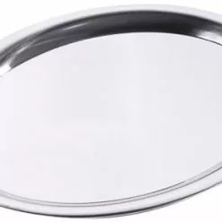 4x Contacto Serviertablett. Rund. Edelstahl. Gebördelter Rand. Durchmesser: 30 Cm. Höhe: 2 Cm -BUFFET ARTIKEL Verkäufe 9dd5c488 9867 4bec 93ab b313c3498e6f 1