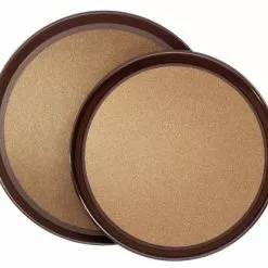 3x Contacto Rundes Tablett. Rutschfest. Glasfaserverstärkter Kunststoff. Durchmesser: 35 Cm. Höhe: 2.2 Cm -BUFFET ARTIKEL Verkäufe b1590a01 2976 4074 bc8b 9131fd1ae3a3 3