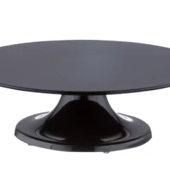 Null Tortenplatte Drehbar Melamin Schwarz Ø 32 Cm