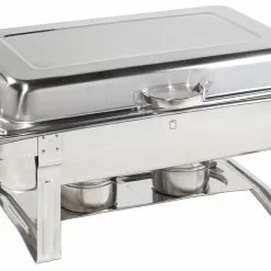 Metro-professional METRO Professional Chafing-Dish Mit Klappbarem Deckel, GN 1/1, Volumen 9 Liter, Edelstahl