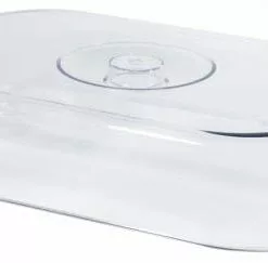 4x Contacto Ersatzhaube Für Rechteckiges Tablett. Edelstahl. Innenfläche 34 X 23 Cm